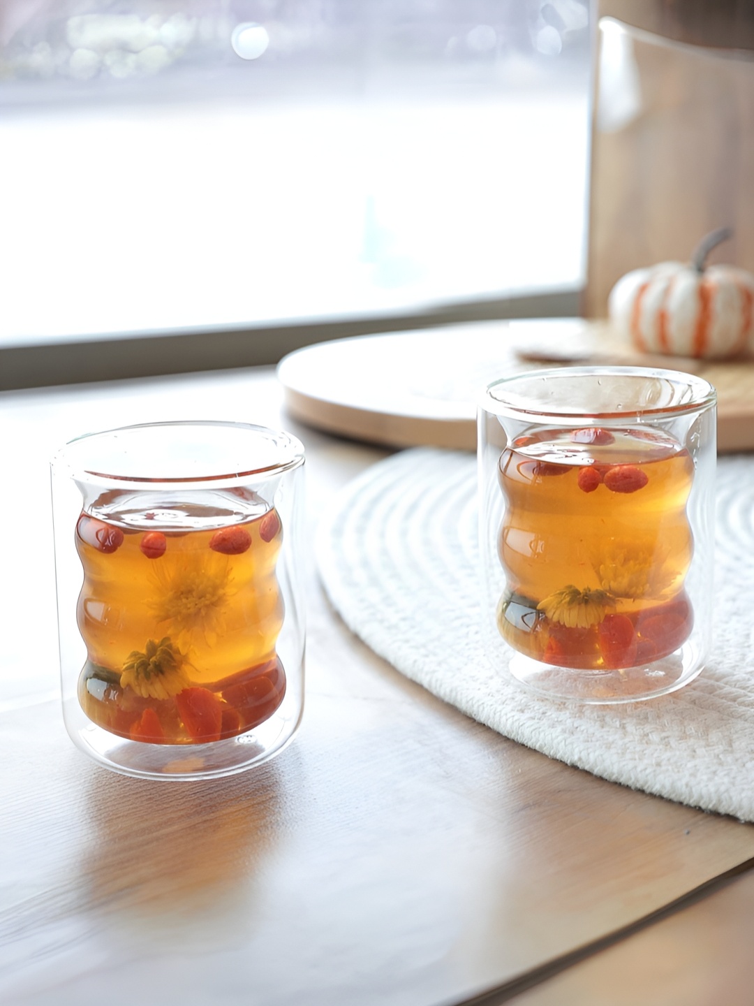 

The Better Home Transparent 2 Pcs Double Wall Glass 200ml