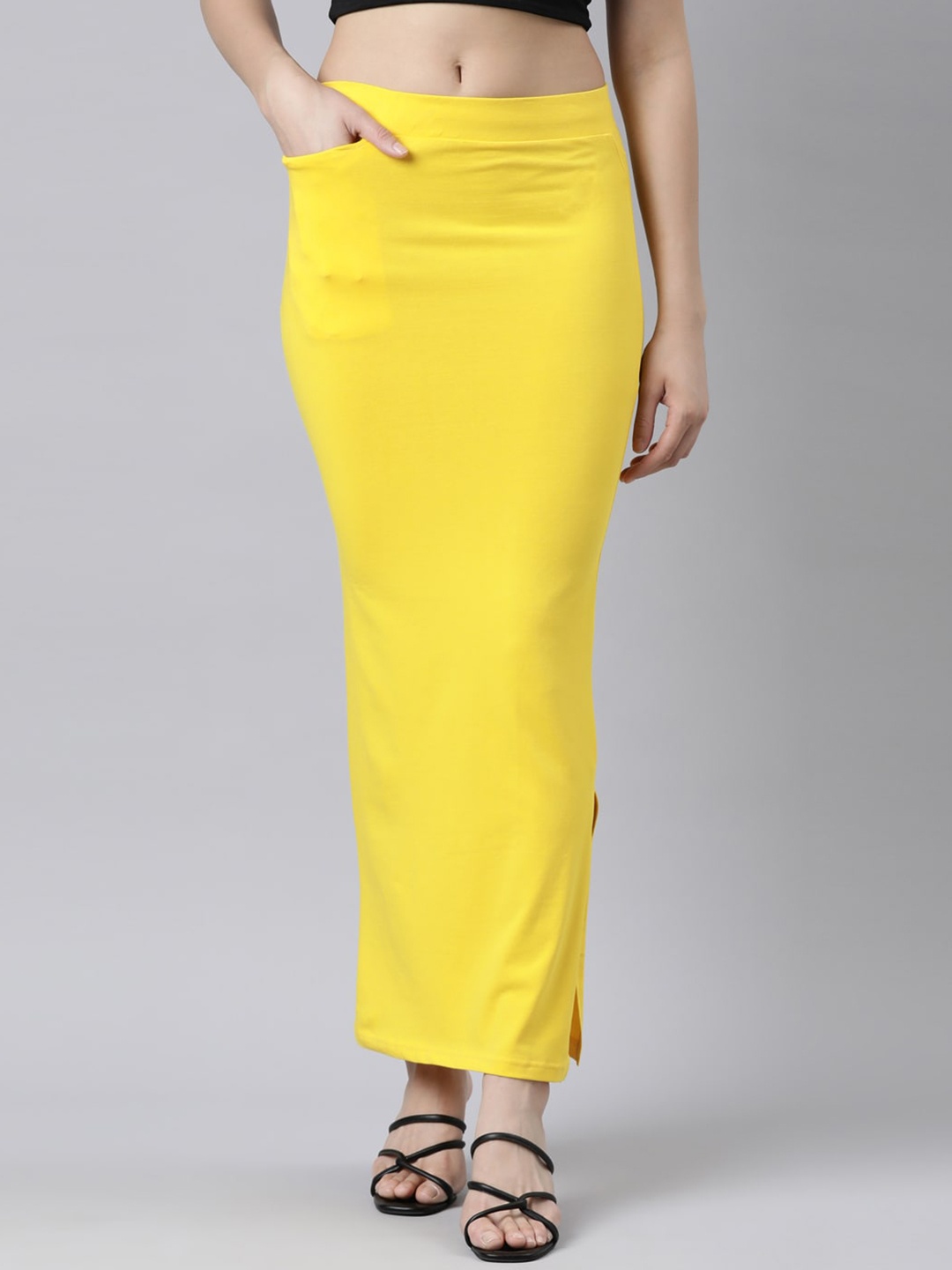 

GOLDSTROMS Stretchable Saree Shapewear, Yellow