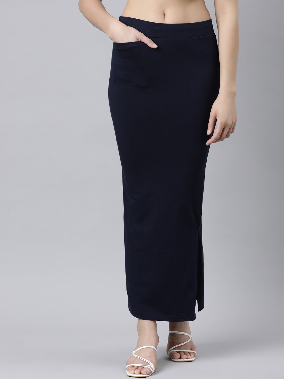 

GOLDSTROMS Stretchable Saree Shapewear, Navy blue