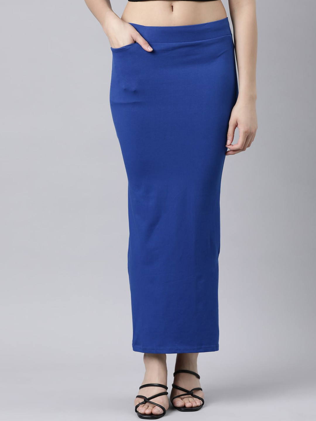 

GOLDSTROMS Stretchable Saree Shapewear, Blue