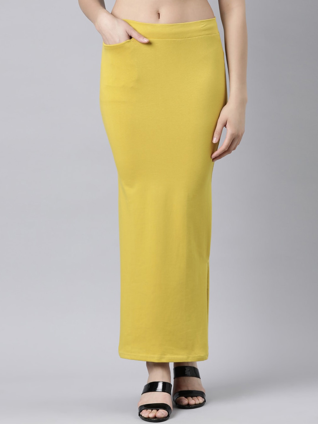 

GOLDSTROMS Stretchable Saree Shapewear, Mustard
