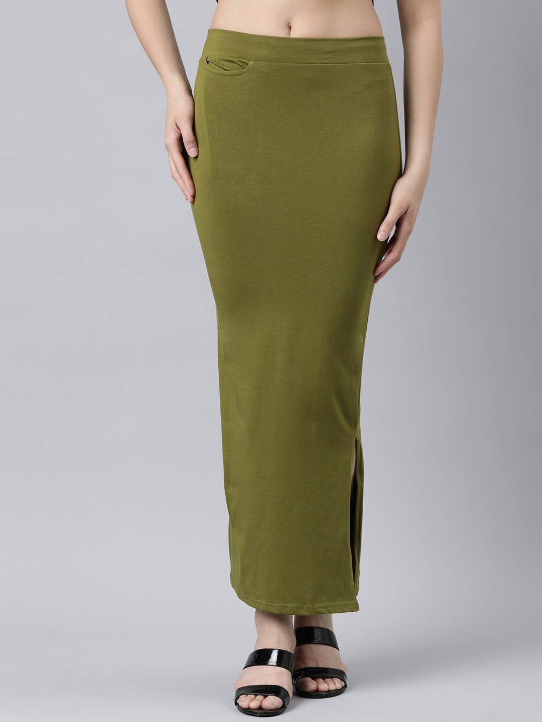 

GOLDSTROMS Stretchable Saree Shapewear, Green
