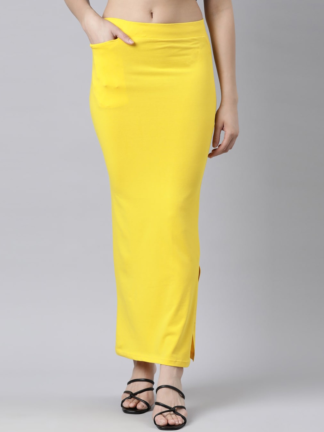

GOLDSTROMS Stretchable Saree Shapewear, Yellow