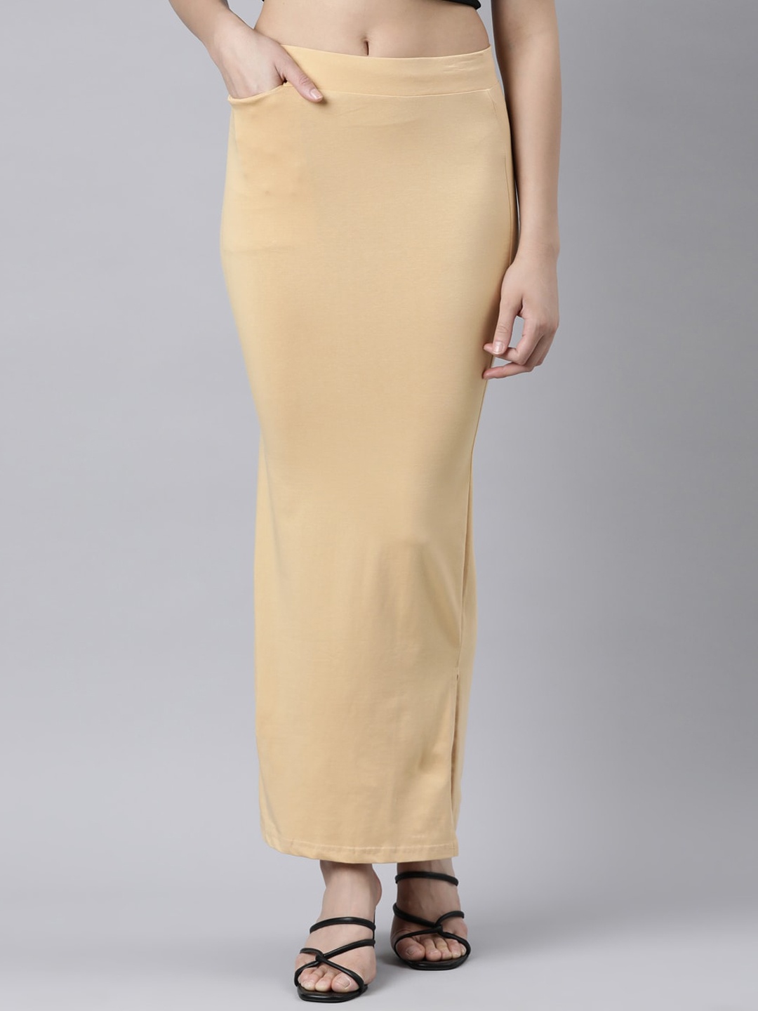 

GOLDSTROMS Stretchable Saree Shapewear, Beige