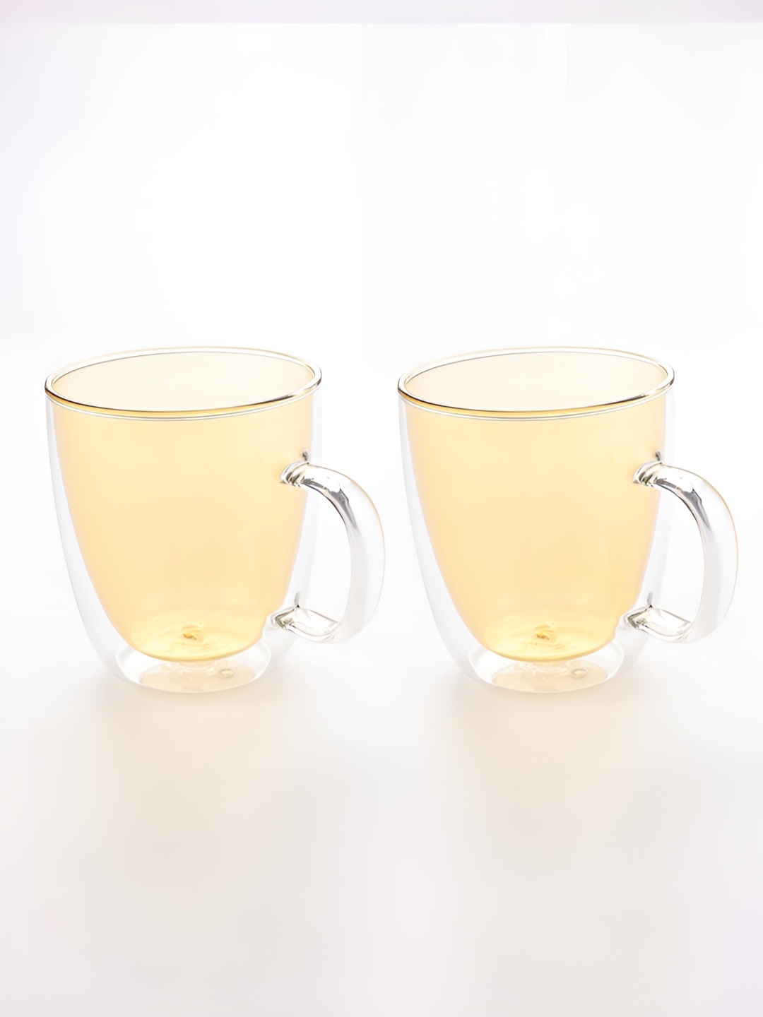 

The Better Home Yellow 2 Pcs Glass Cups 400ml