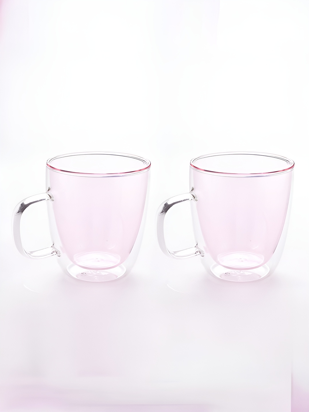 

The Better Home Pink 2 Pcs Glass Cups 400ml