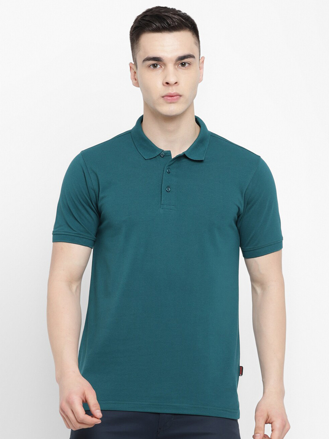 

Red Chief Polo Collar Cotton T-shirt, Green