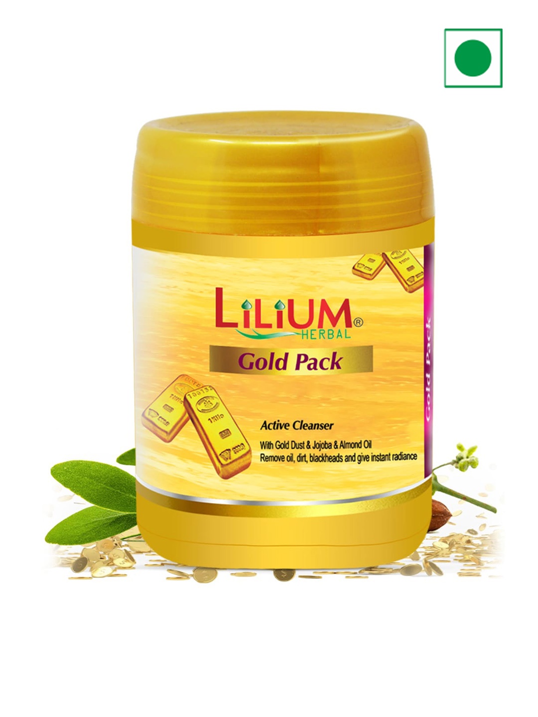 

Lilium Herbal Gold Face Pack Active Cleanser For Dirt & Blackheads - 900ml, Yellow