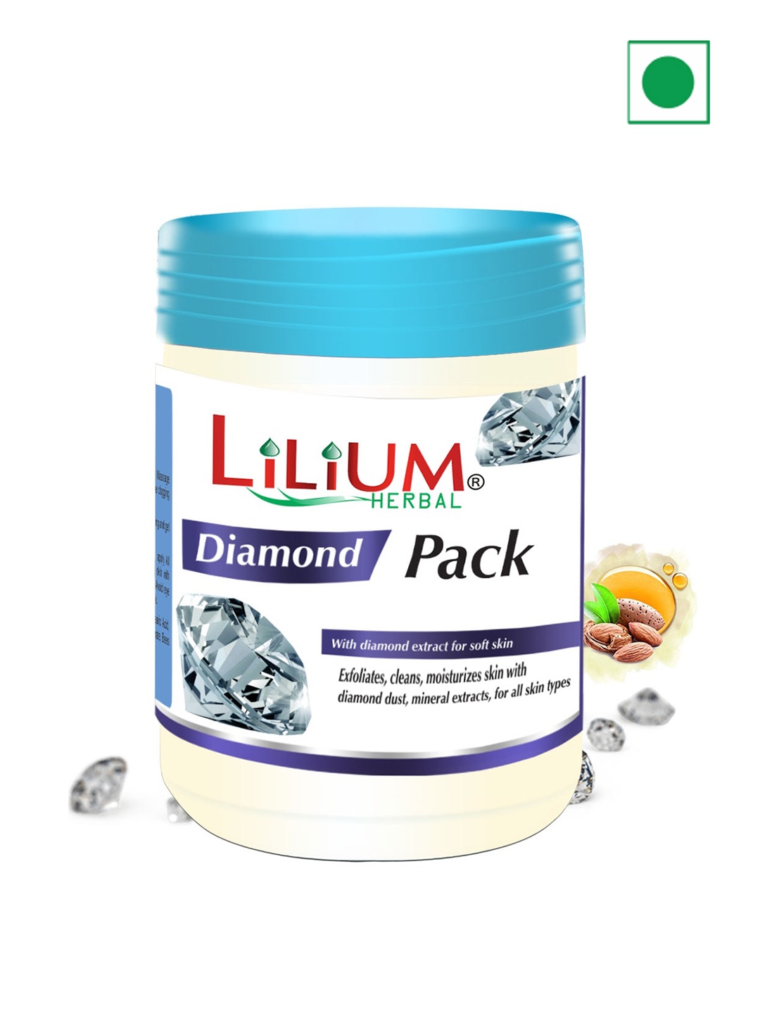 

Lilium Diamond Face Pack With Aloevera Reduce Dark Spot In Skin- 900ml, Nude
