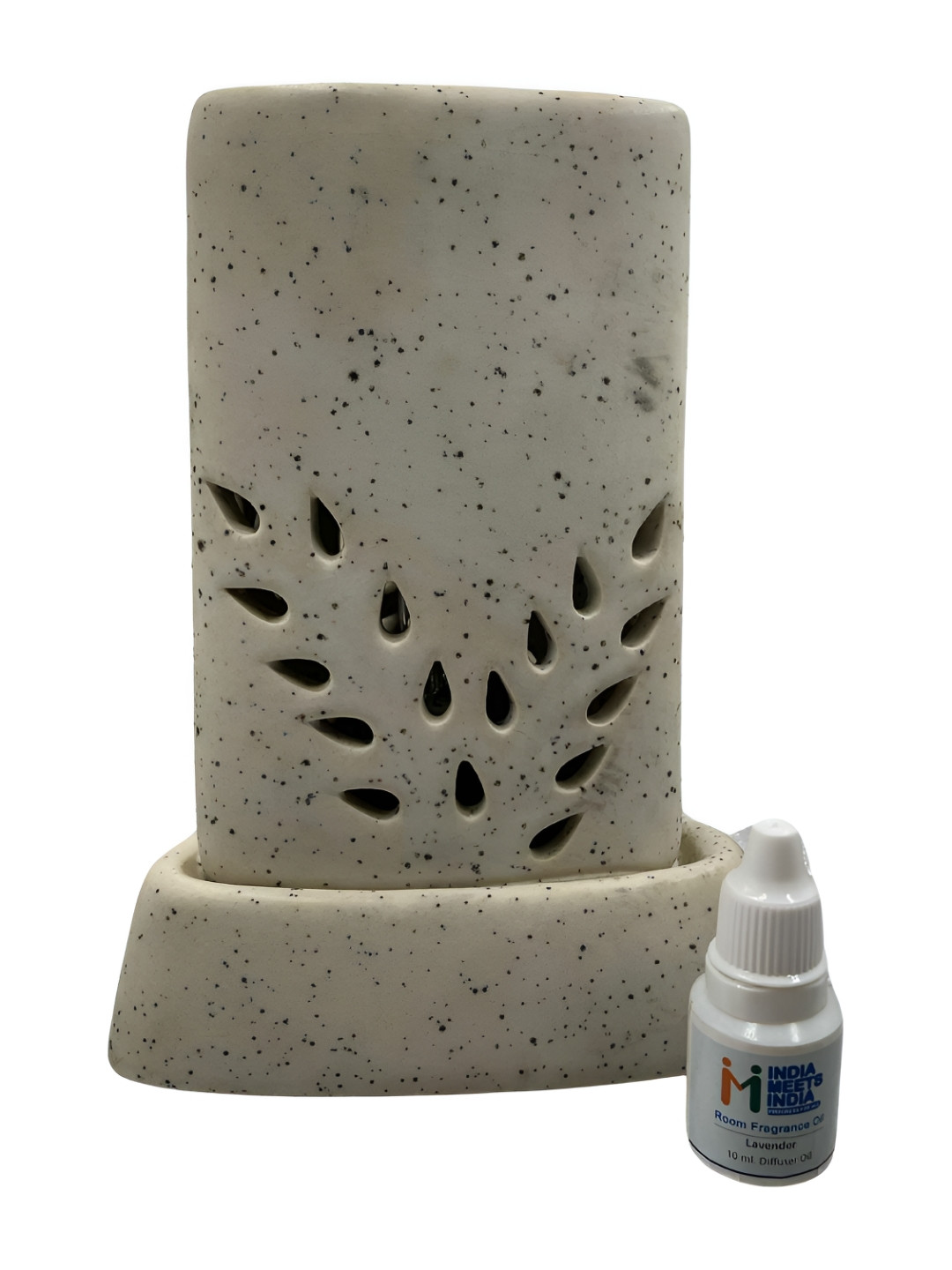 

INDIA MEETS INDIA Cream-Coloured Textured Ceramic Diffuser