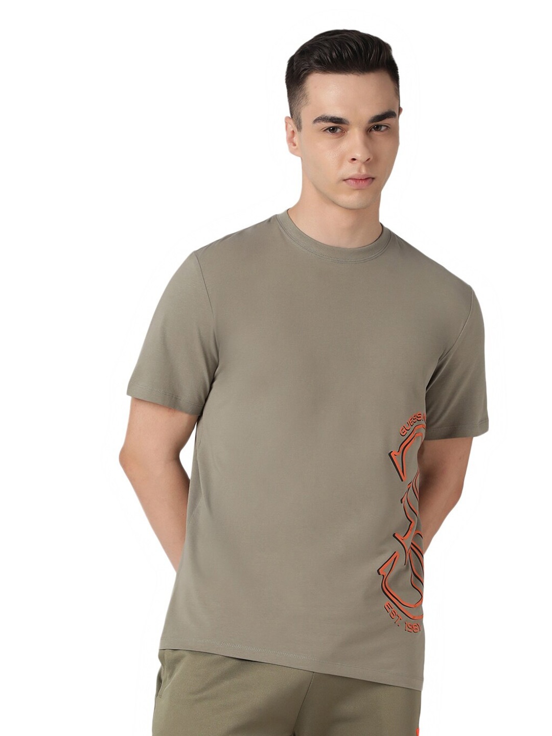 

GUESS Graphic Printed T-shirt, Green