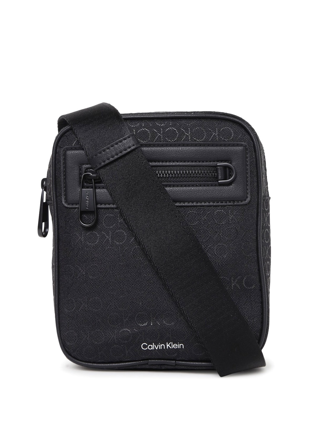 

Calvin Klein Men Monogram Shopper Handheld Bag, Black