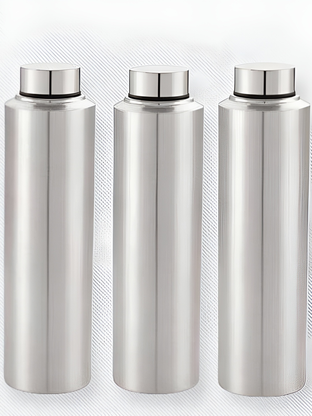 

STEEPLE Silver-Toned 3 Pieces Stainless Steel Water Bottles 1 L Each