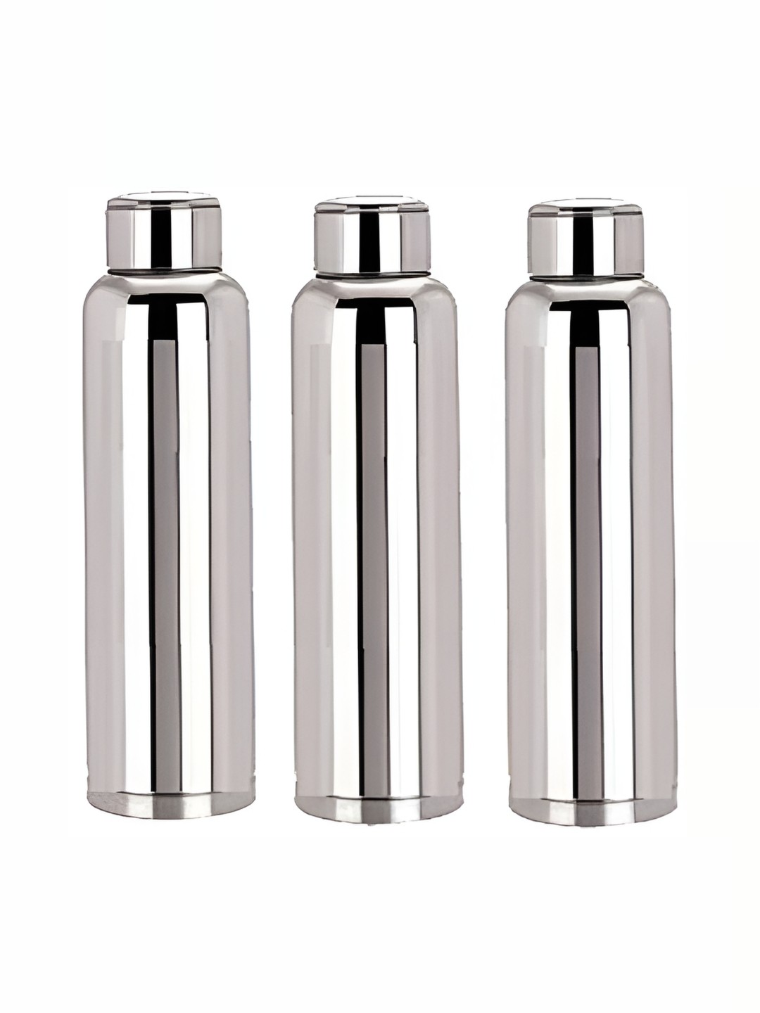 

STEEPLE Silver-Toned 3 Pcs Stainless Steel Water Bottle 900 ml