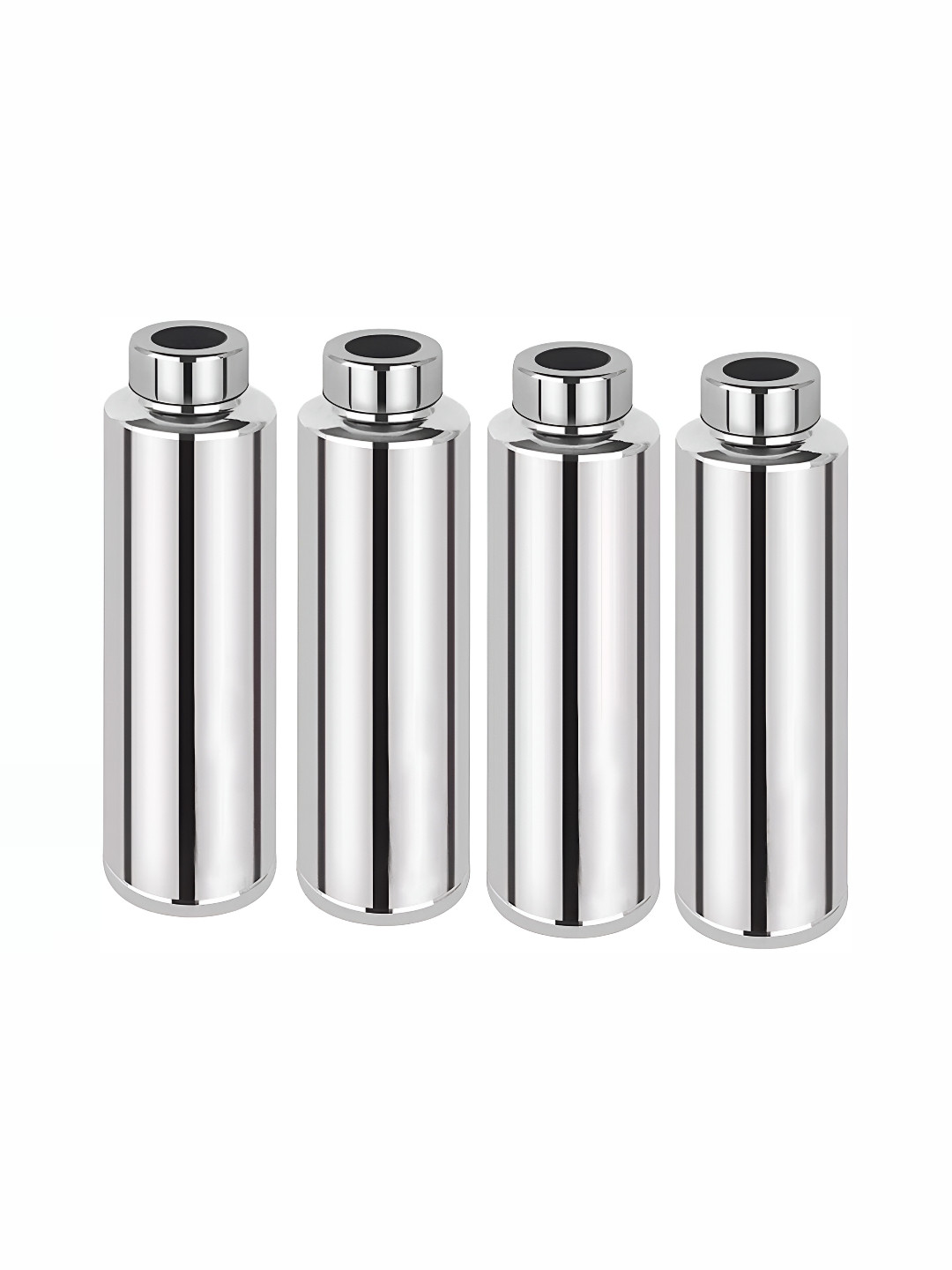 

STEEPLE Silver-Toned 4 Pieces Stainless Steel Water Bottle 1 Ltr