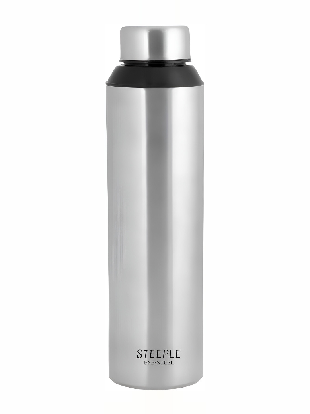 

STEEPLE Silver-Toned Stainless Steel Solid Water Bottle 900 ml