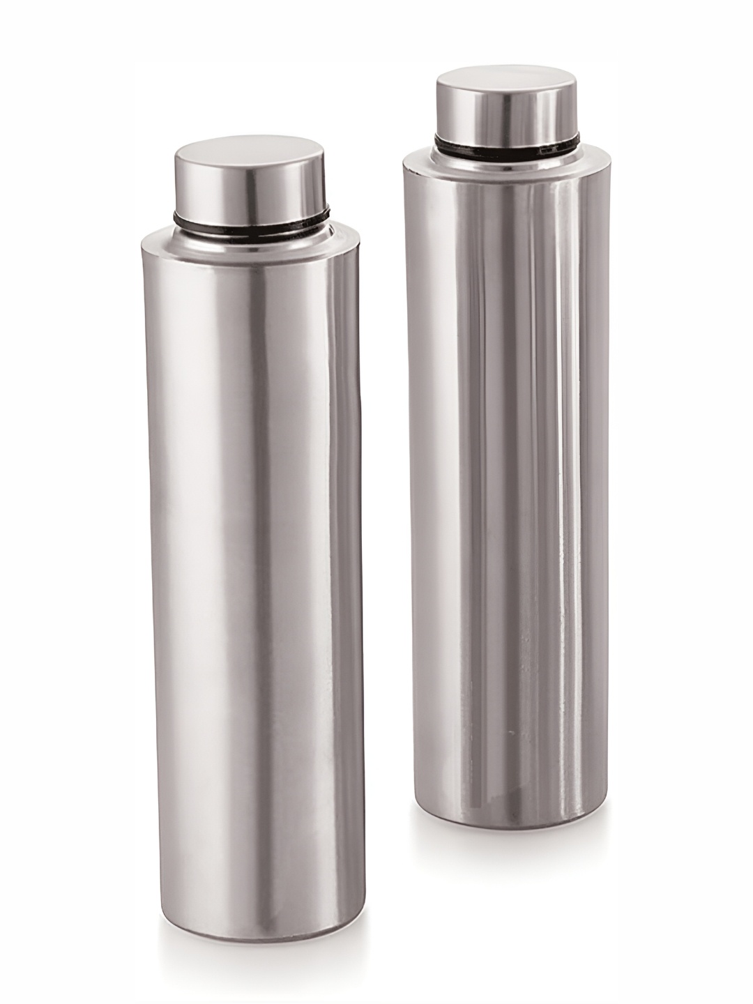 

STEEPLE Silver-Toned 2 Pieces Stainless Steel Water Bottle 500ml