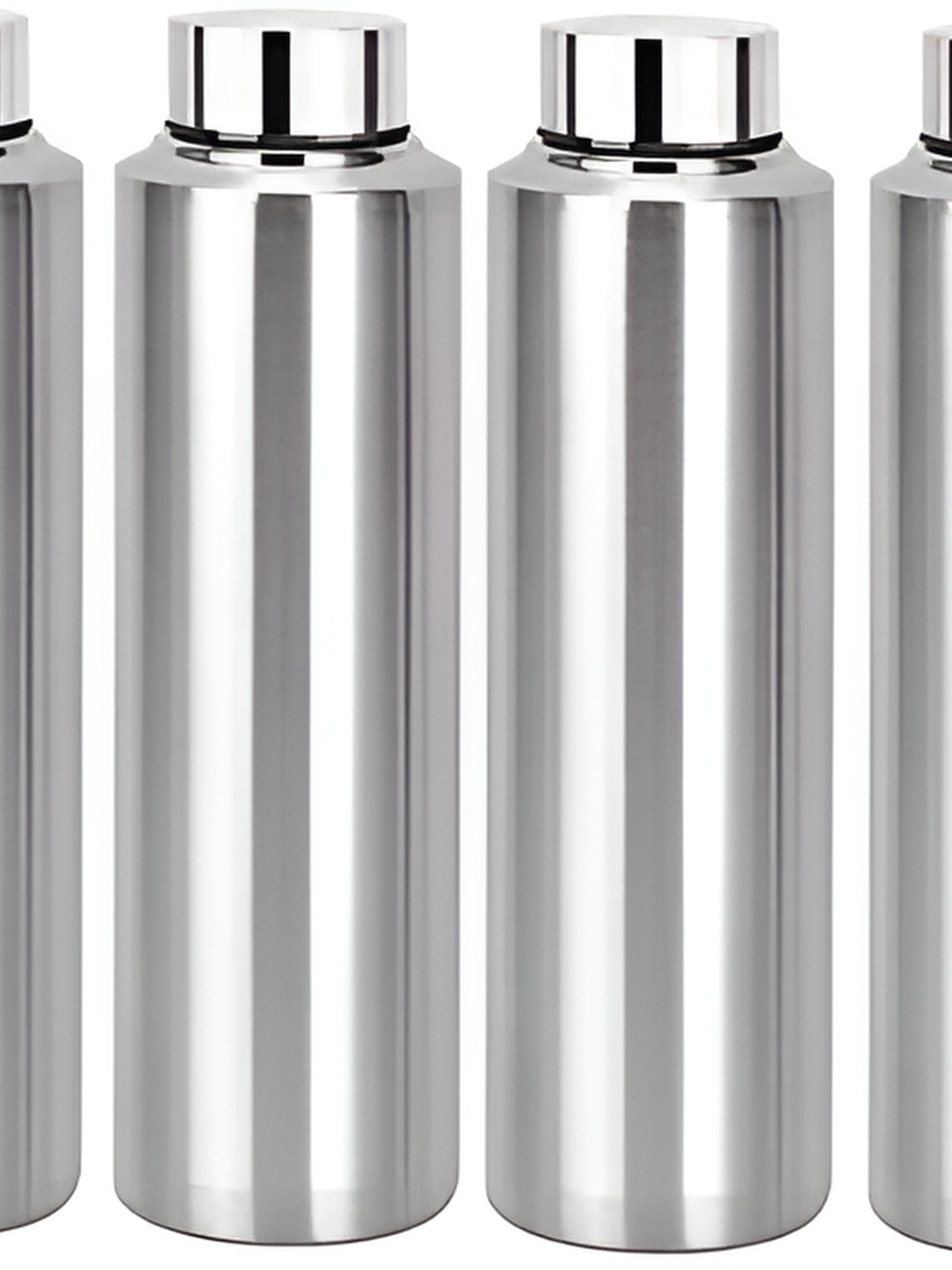 

STEEPLE Silver-Toned 4 Pieces Stainless Steel Solid Water Bottle 1L