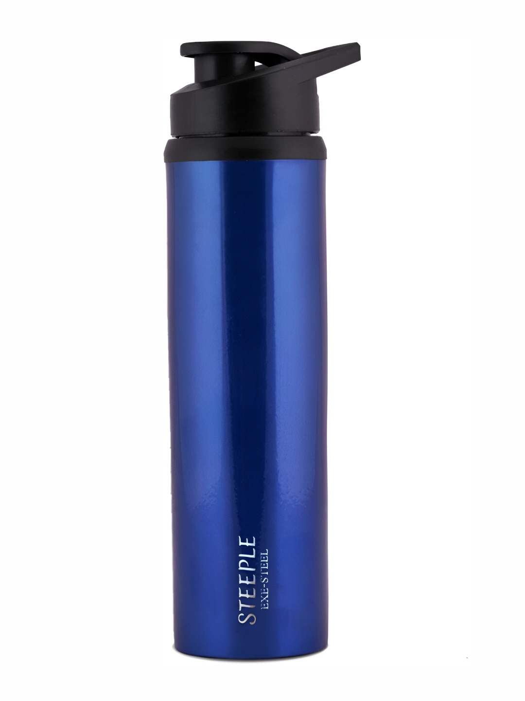 

STEEPLE Blue & Black Stainless Steel Solid Water Bottle 900ml