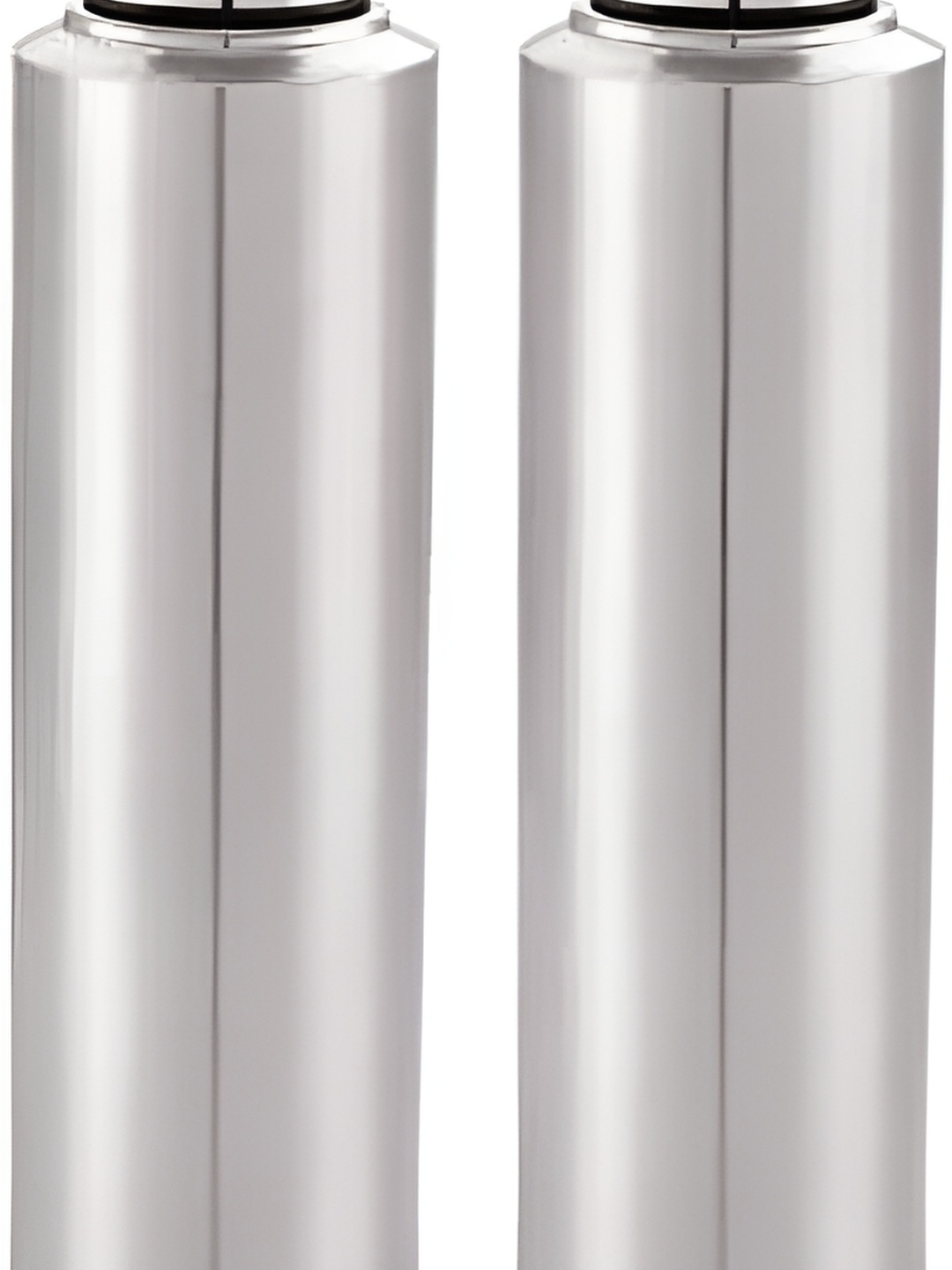 

STEEPLE Silver Toned 2 Pieces Stainless Steel Water Bottles 1 L Each