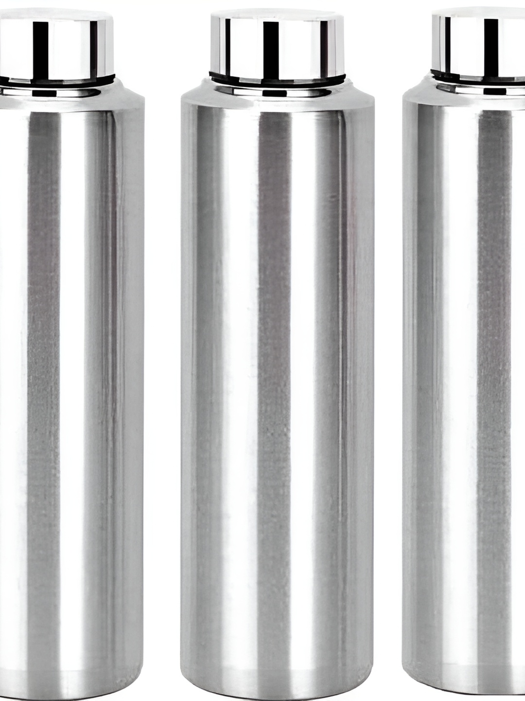 

STEEPLE Silver-Toned 3 Pieces Stainless Steel Solid Water Bottle 1 ltr