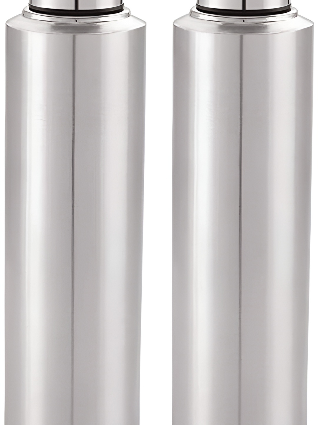 

STEEPLE Silver-Toned 2 Pieces Stainless Steel Water Bottle 1 L