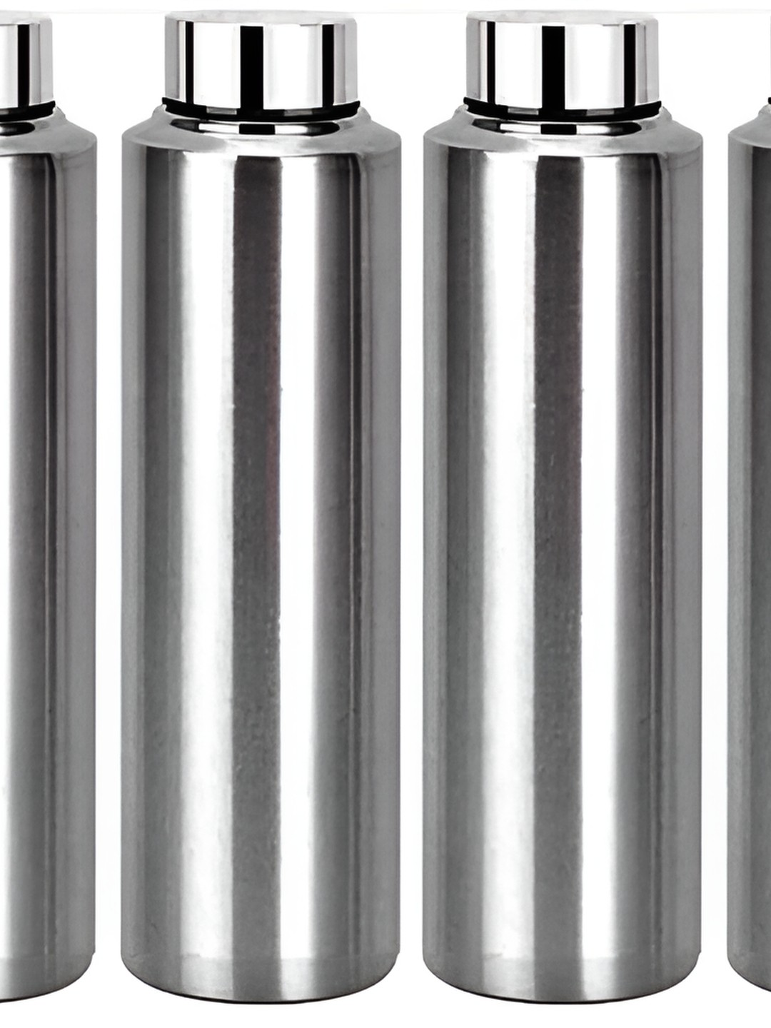 

STEEPLE Silver-Toned 6 Pcs Stainless Steel Solid Water Bottle 1 litre