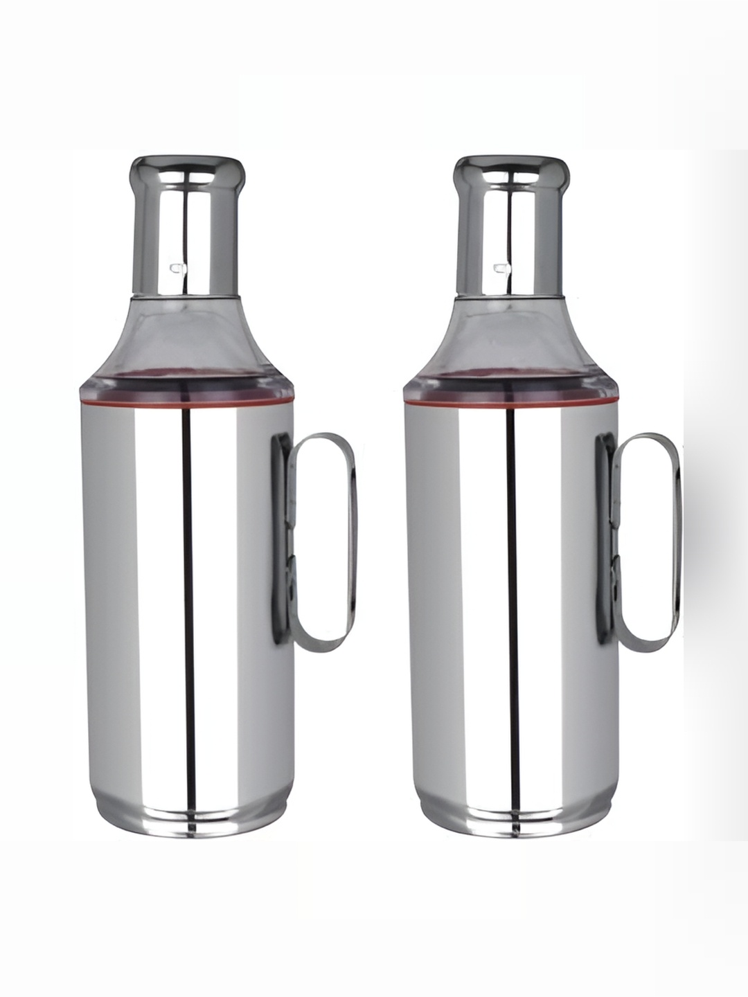 

STEEPLE Silver-Toned Stainless Steel Dishwasher Safe Oil Dispenser 1L
