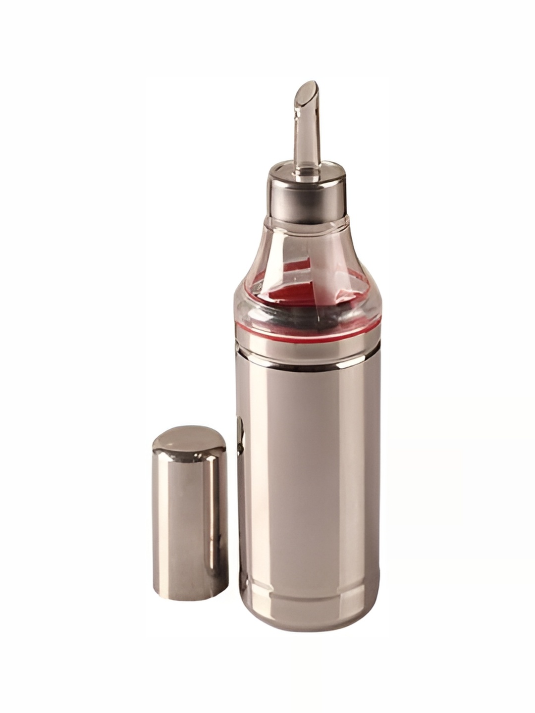 

STEEPLE Silver-Toned Stainless Steel Dishwasher Safe Oil Dispenser 500 ml