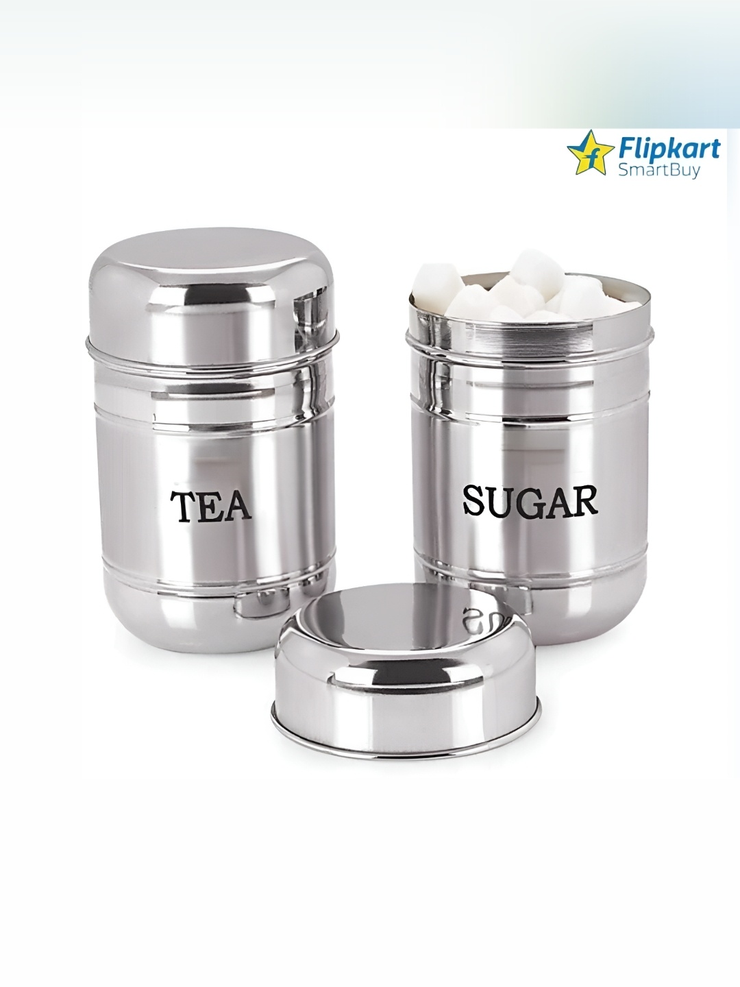 

STEEPLE Silver-Toned 2 Pieces Stainless Steel Dishwasher Safe Food Containers 800 ml Each