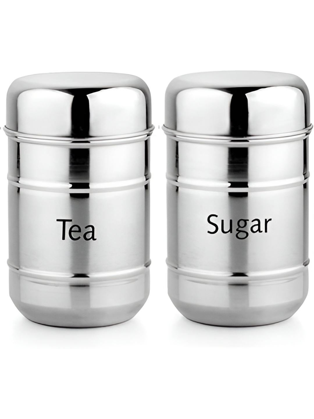 

STEEPLE Silver-Toned 2 Pieces Stainless Steel Dishwasher Safe Food Containers 700 ml Each