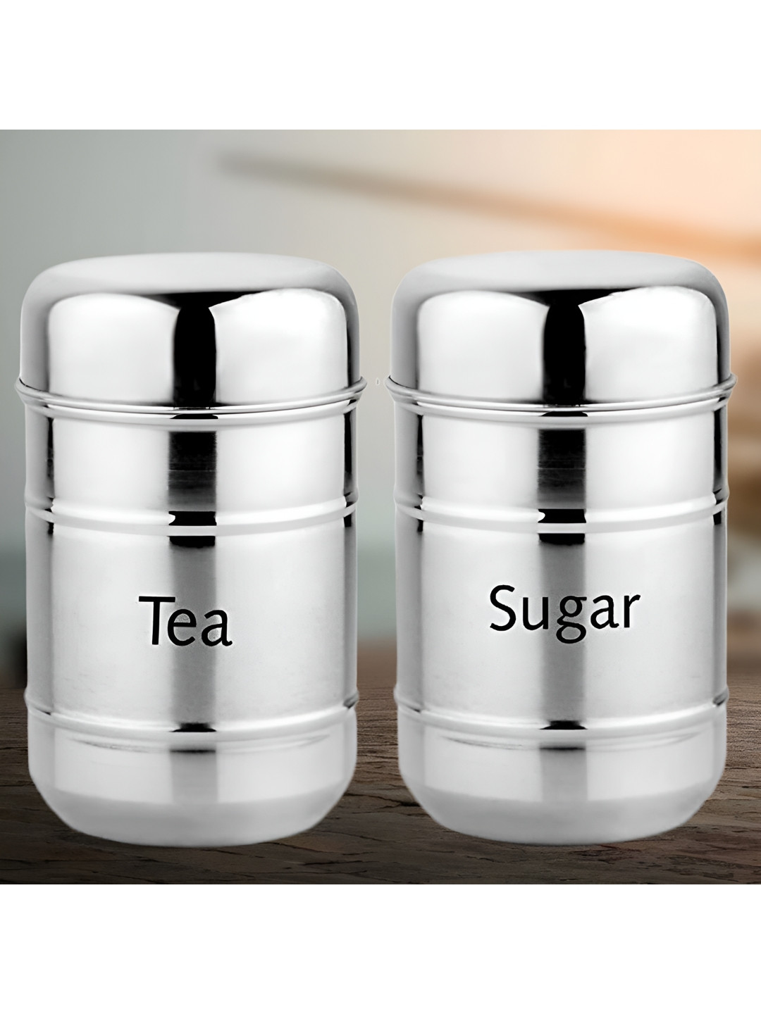 

STEEPLE Silver-Toned 2 Pcs Stainless Steel Dishwasher Safe Food Containers 800 ML