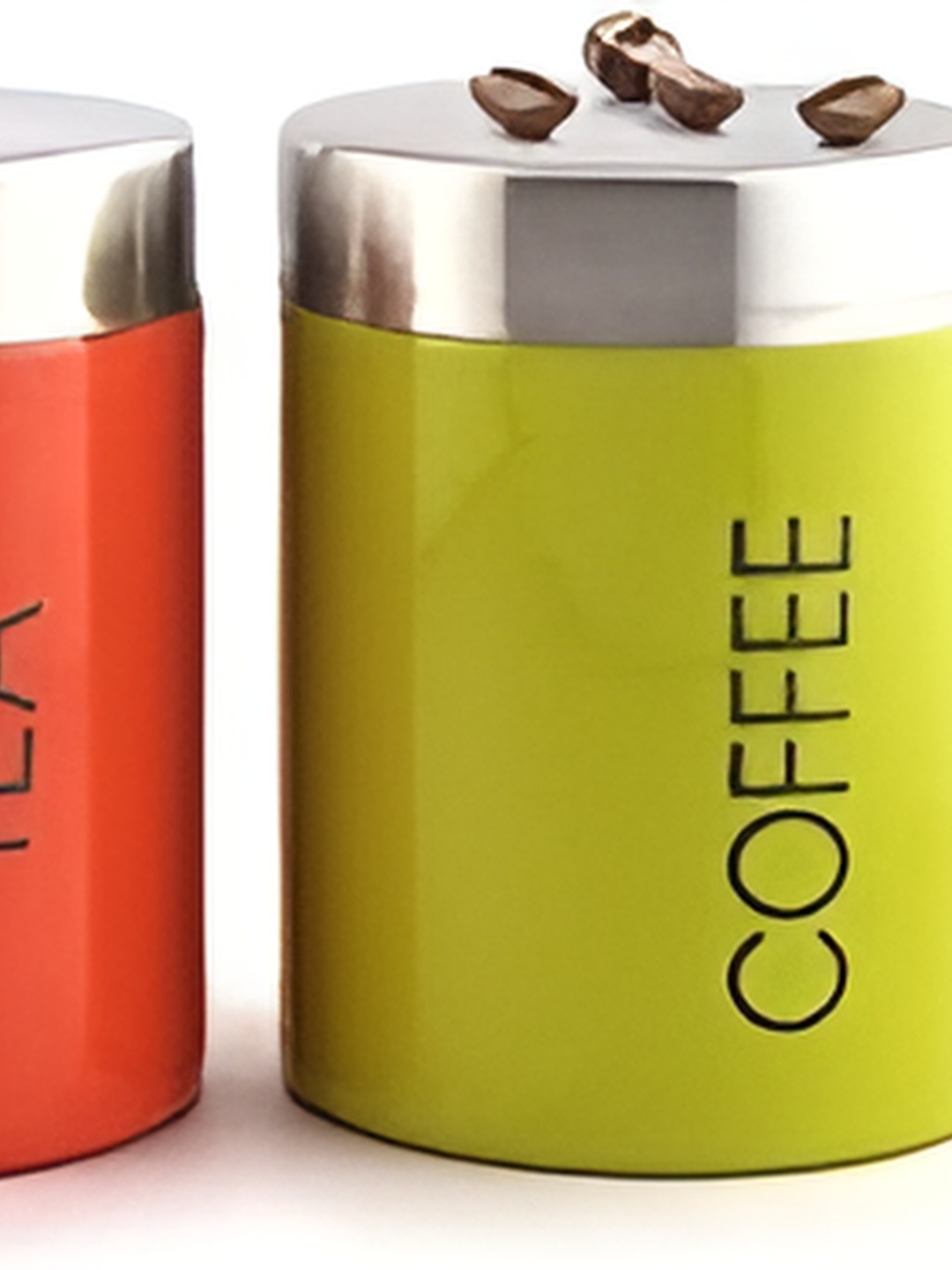 

STEEPLE Green & Orange 3 Pcs Stainless Steel Dishwasher Safe Food Containers 800 ML