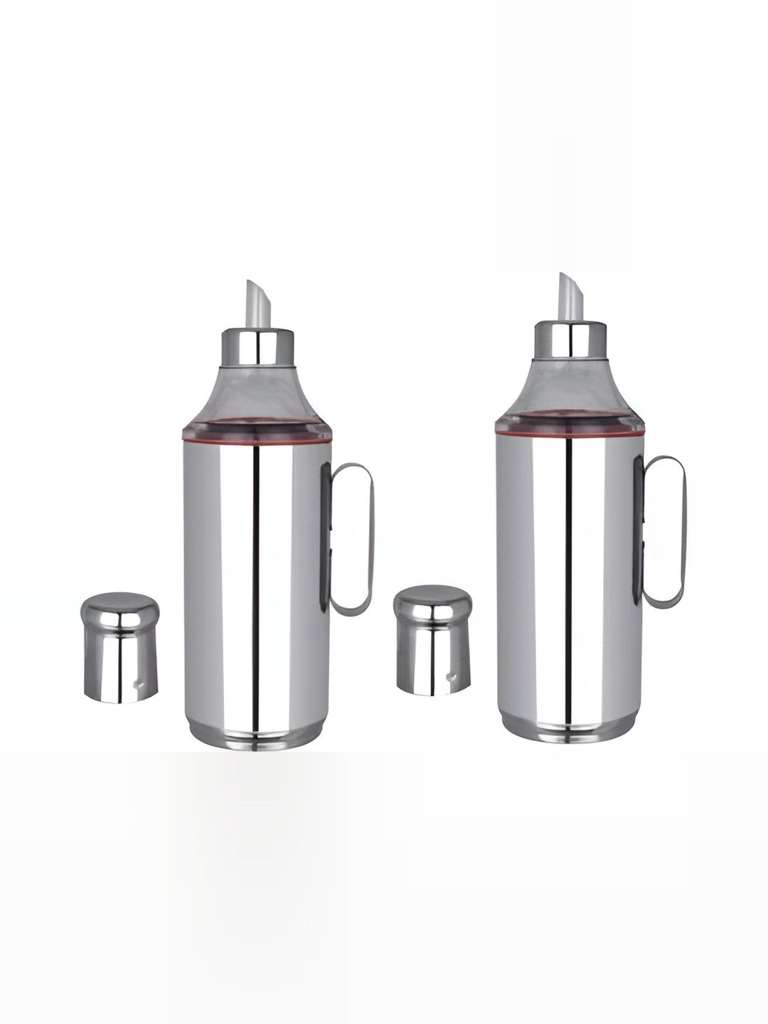 

STEEPLE Silver-Toned Stainless Steel 2 Pieces Dishwasher Safe Oil Dispenser 1L