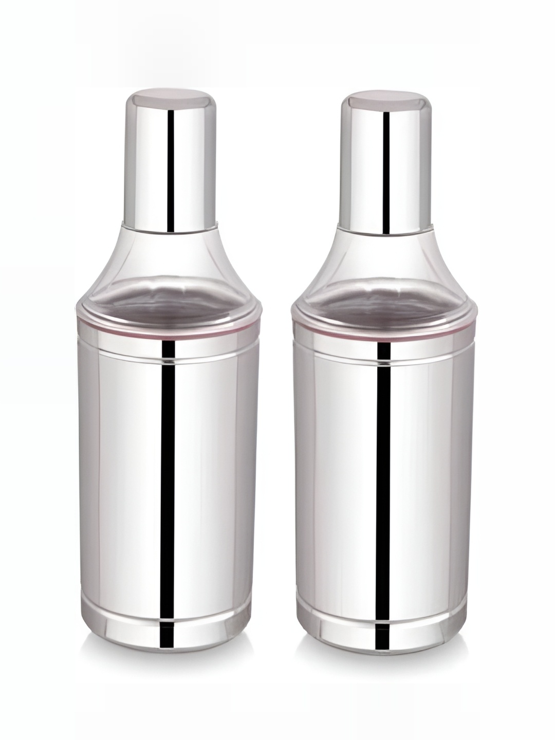 

STEEPLE Silver-Toned 2 Pieces Stainless Steel Dishwasher Safe Oil Dispenser 1L