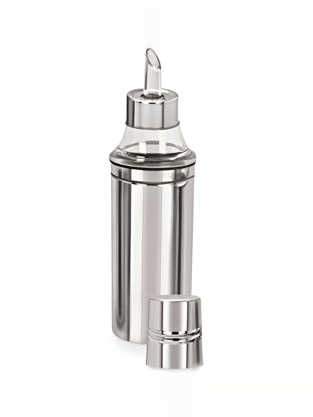 

STEEPLE Silver-Toned Stainless Steel Dishwasher Safe Oil Dispenser 1L