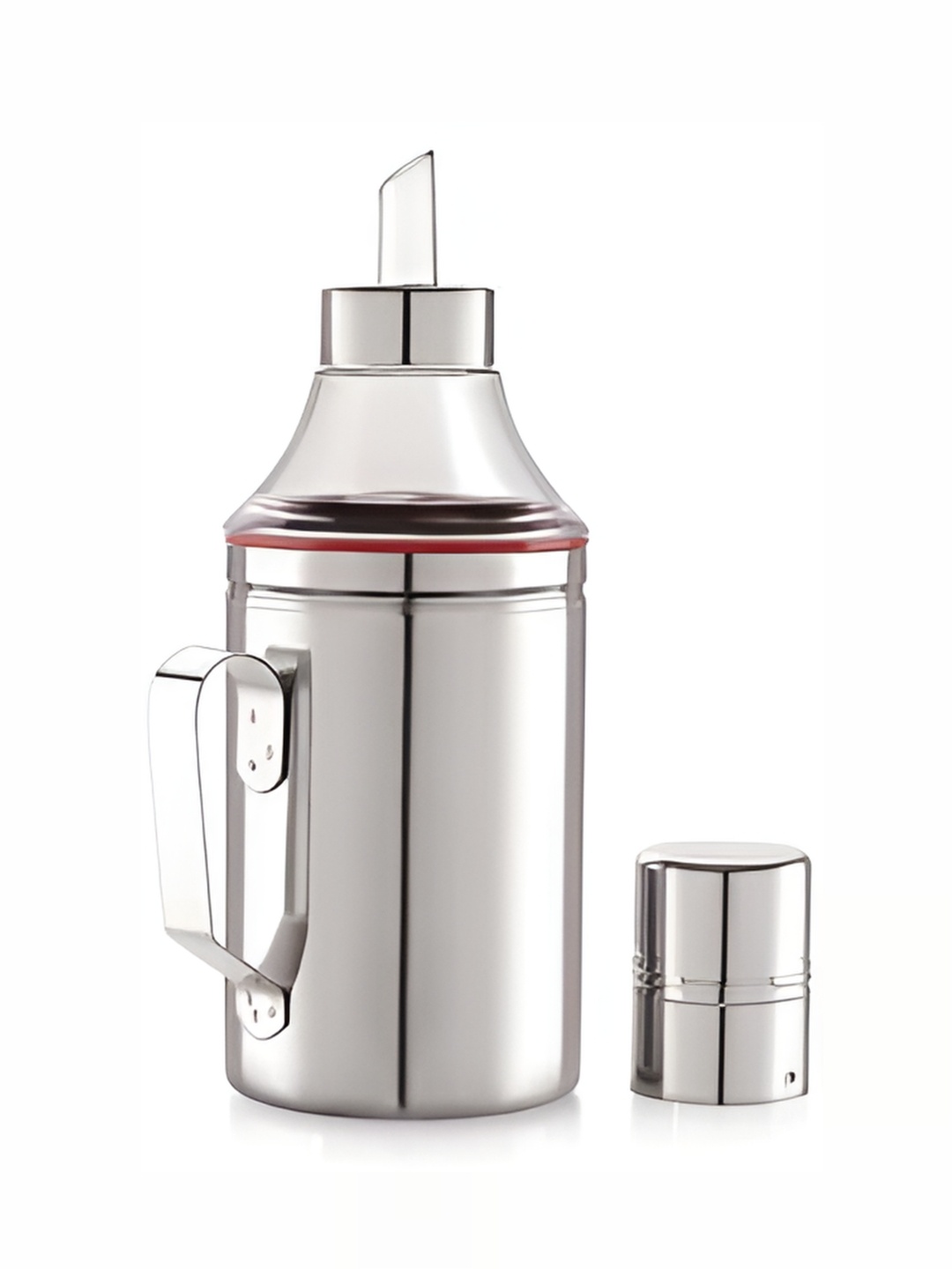 

STEEPLE Silver-Toned Stainless Steel Dishwasher Safe Oil Dispenser 1L