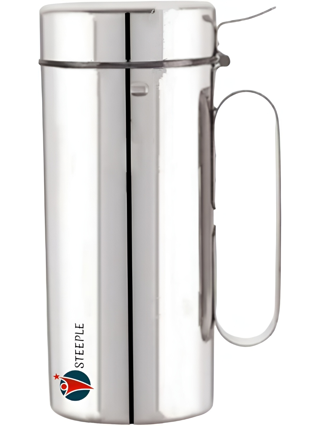 

STEEPLE Silver-Toned Stainless Steel Dishwasher Safe Oil Dispenser 1l