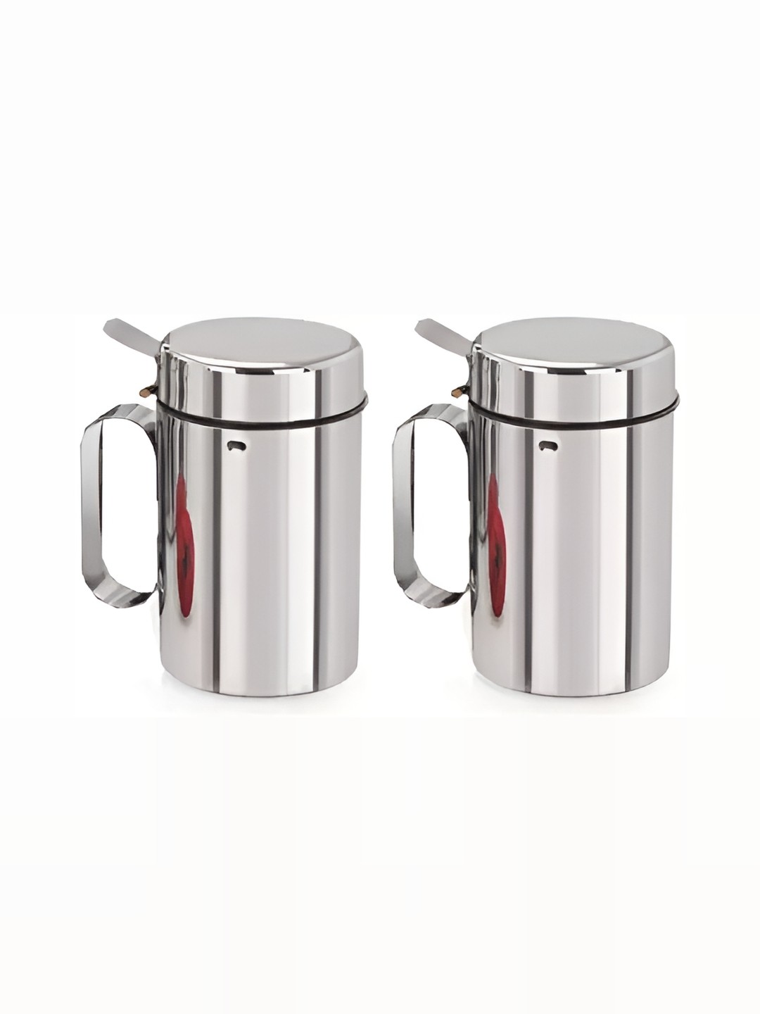 

STEEPLE Silver-Toned 2 Pieces Stainless Steel Dishwasher Safe Oil Dispenser 1l