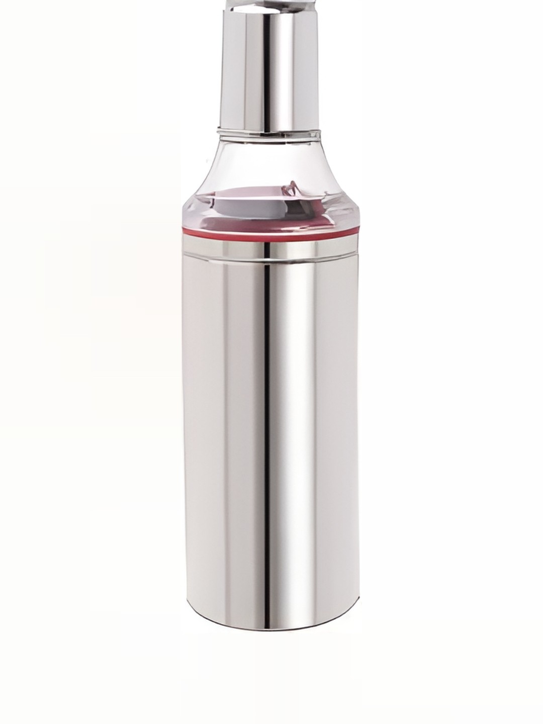 

STEEPLE Silver-Toned Stainless Steel Dishwasher Safe Oil Dispenser