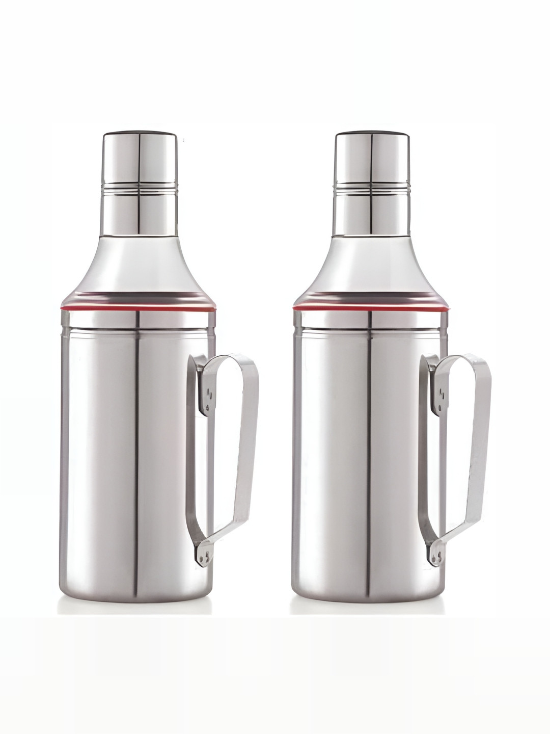

STEEPLE 2 Pieces Stainless Steel Oil & Vinegar Set, Silver