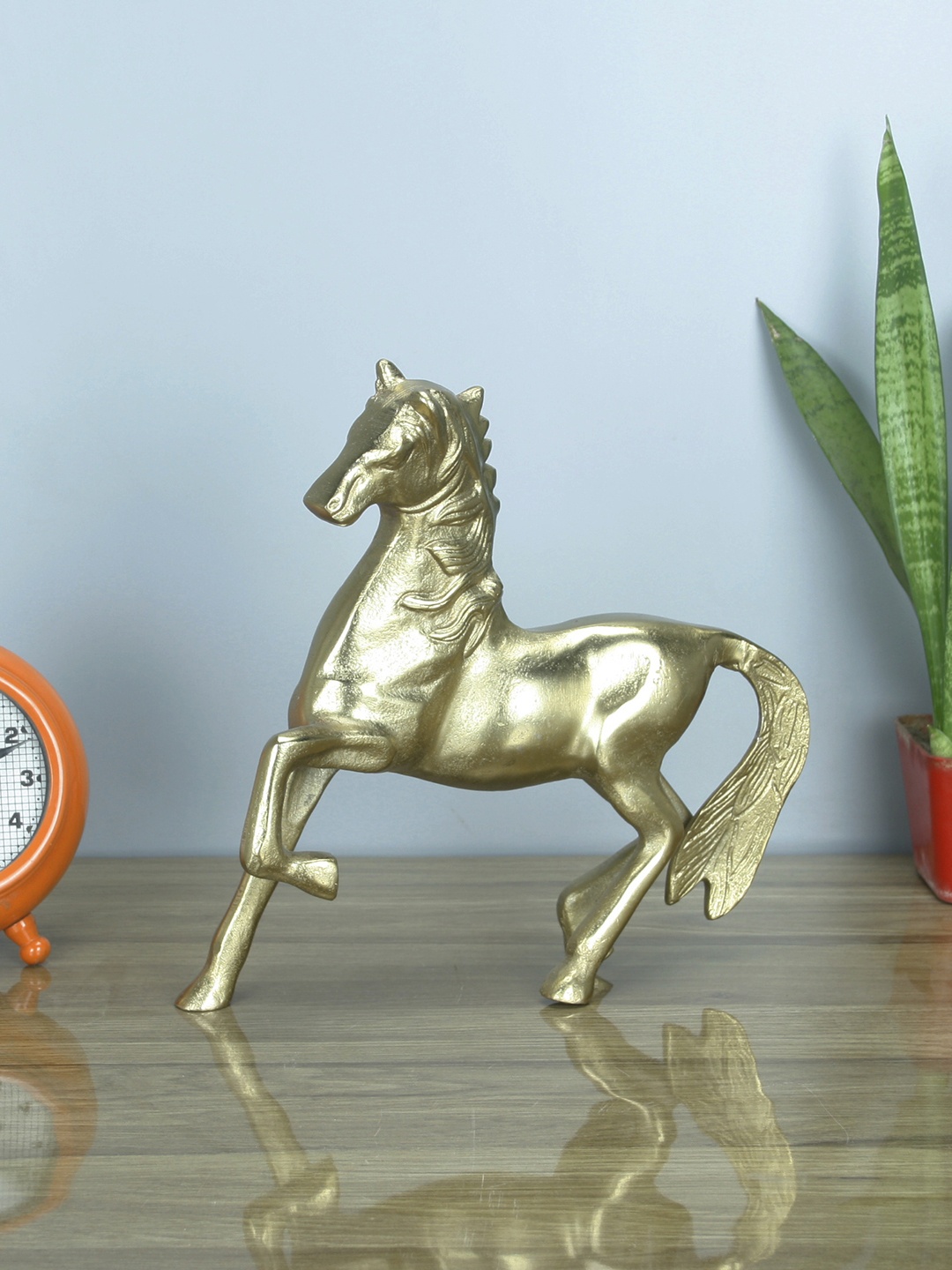 

Maison Modern Gold-Toned Medium Metal Horse Figurine Showpiece