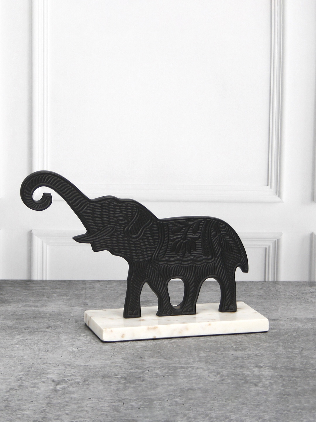 

Maison Modern Black Elephant Figurine Showpiece
