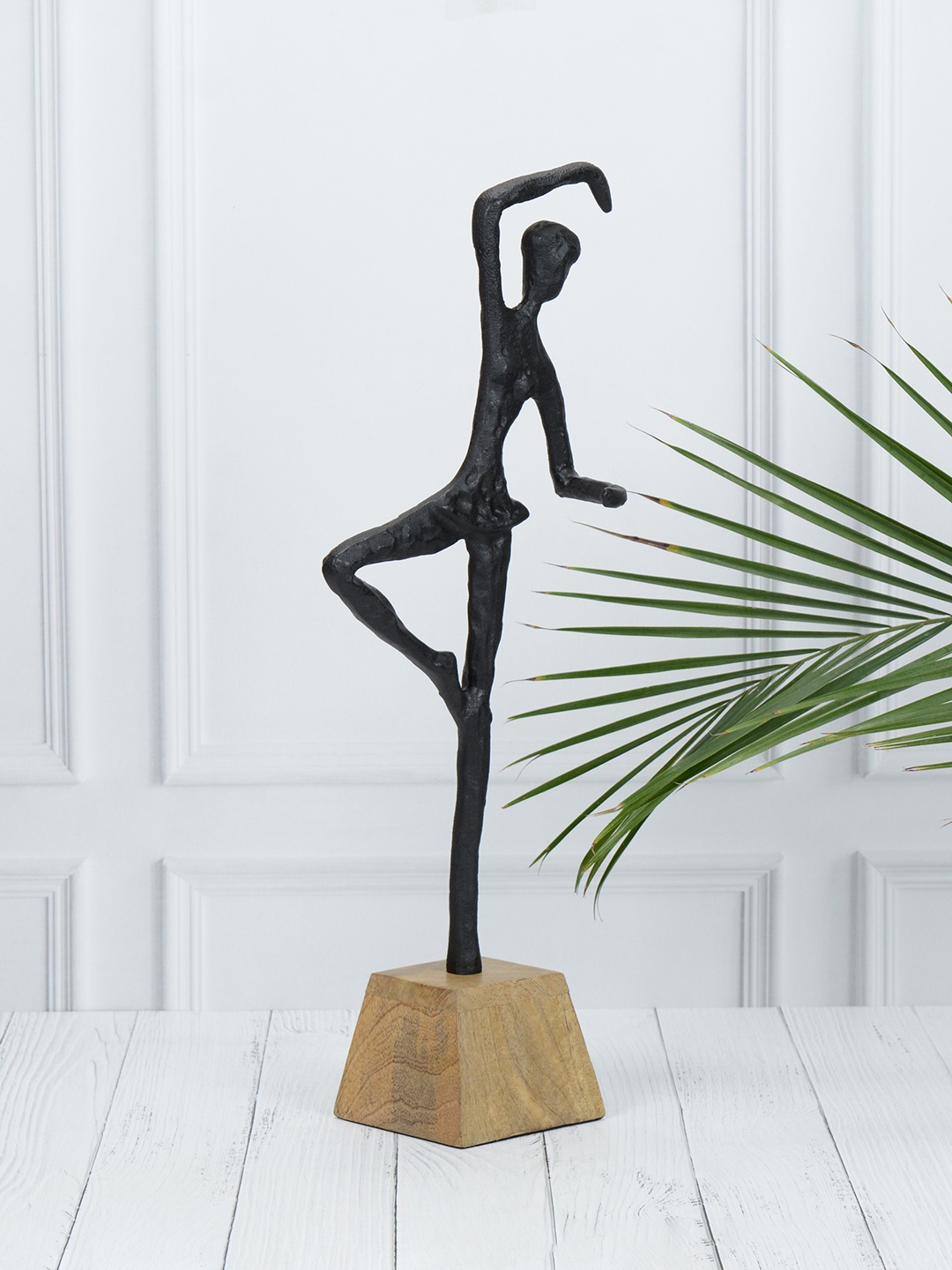 

Maison Modern Black Lady Metal Figurine Showpiece