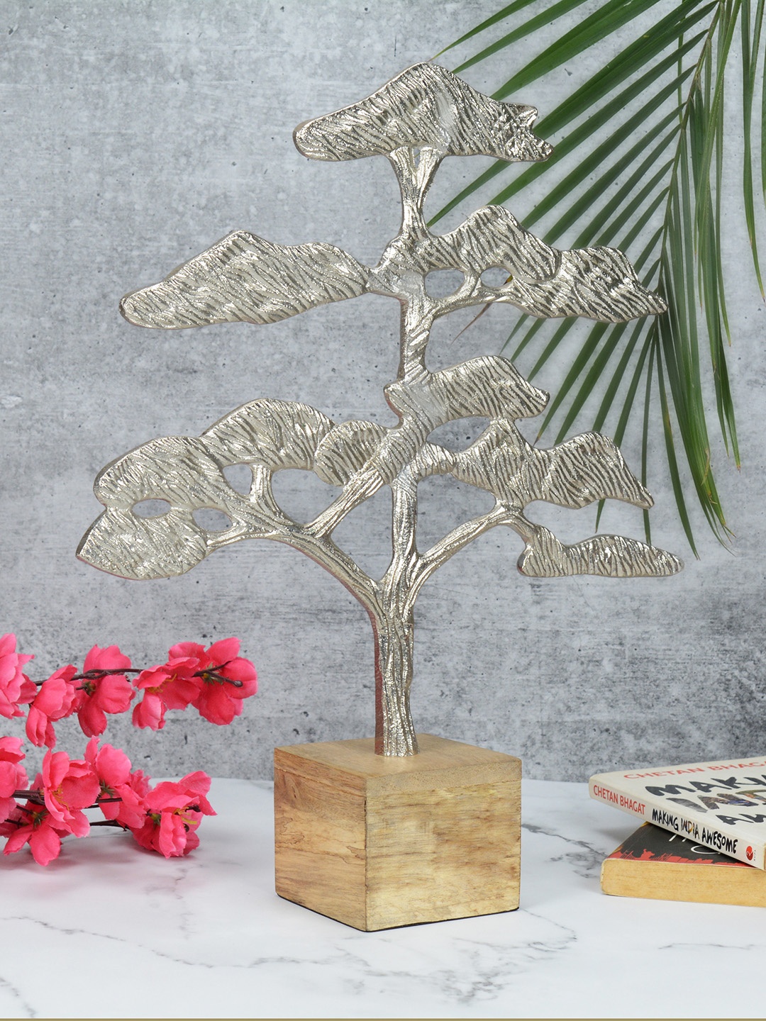 

Maison Modern Silver-Toned Large Metal Figurine Showpiece