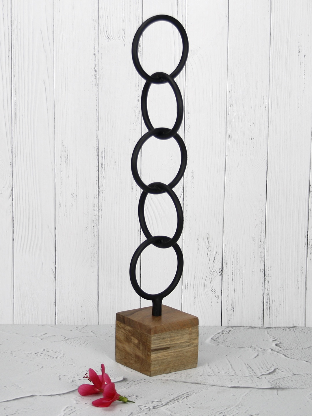 

Maison Modern Black Circles Large Metal Figurine Showpiece
