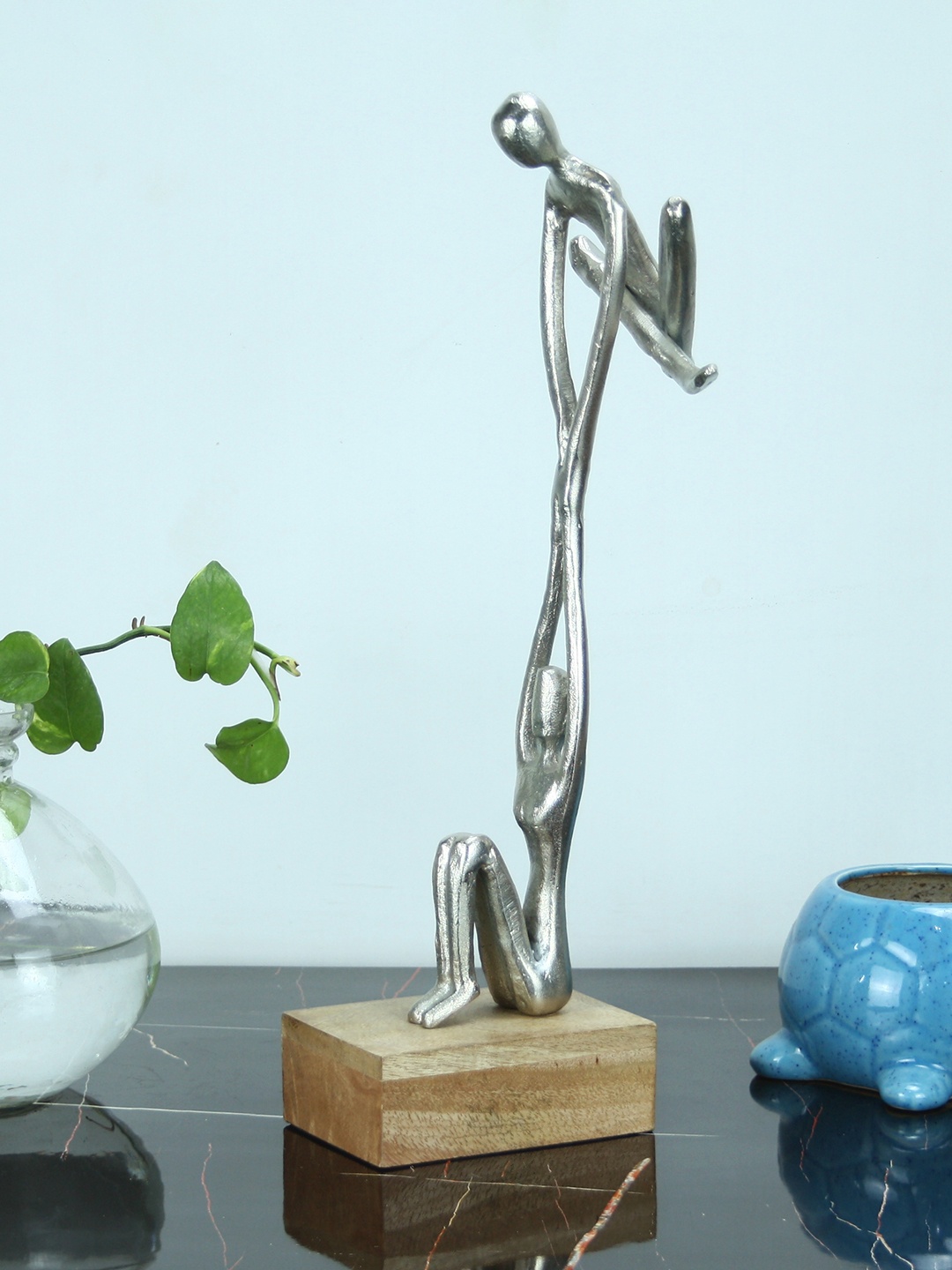 

Maison Modern Silver-Toned Large Metal Figurine Showpiece