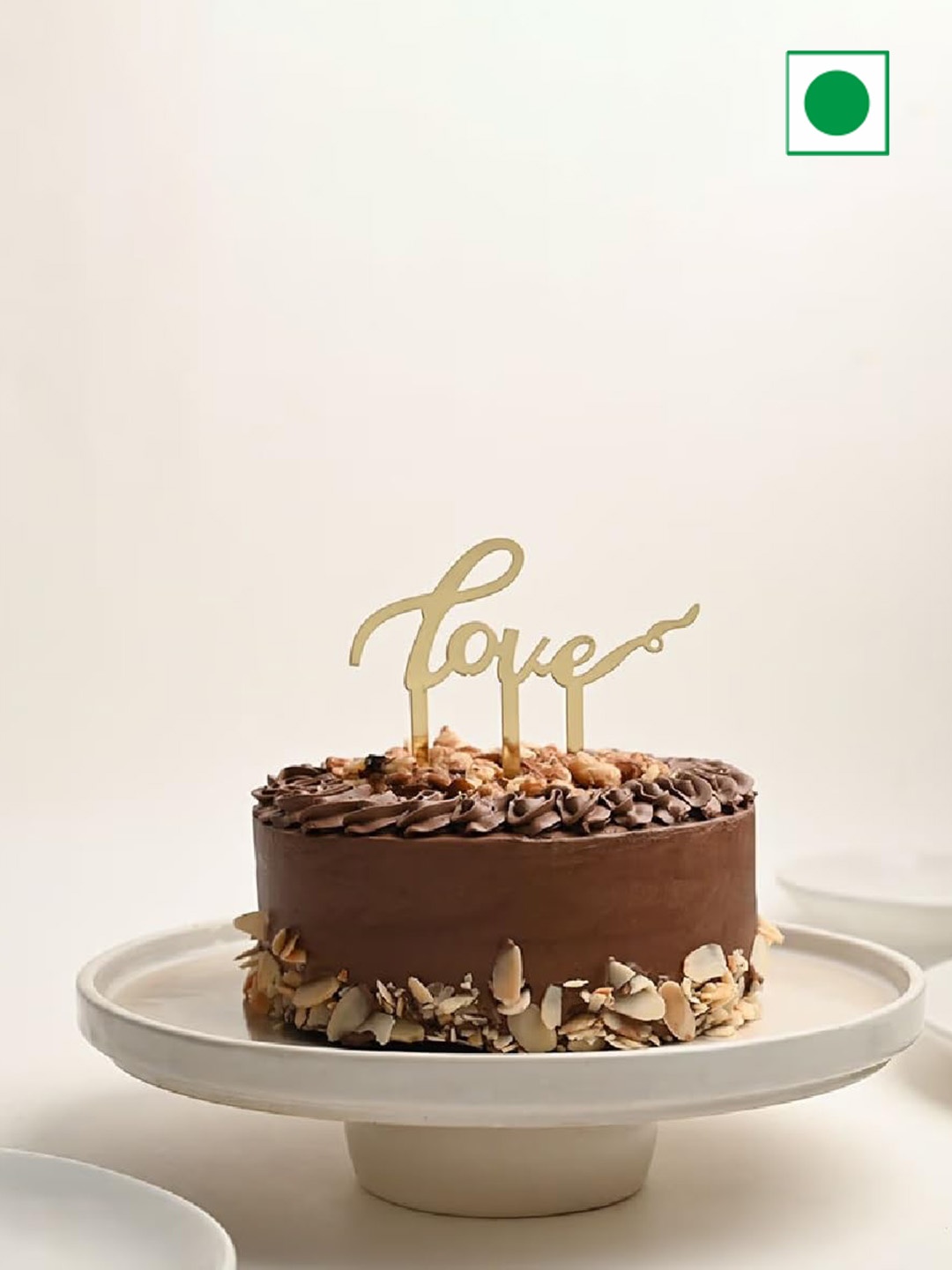 

Floweraura Chocolate Flavour Eggless Round Cake- 3Kg, Brown