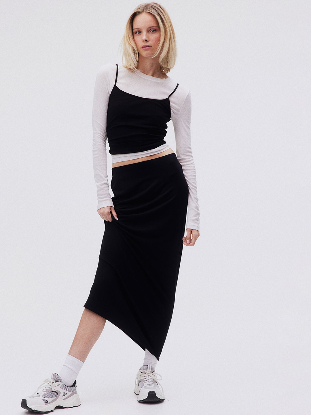 

H&M Jersey Pencil Skirt, Black
