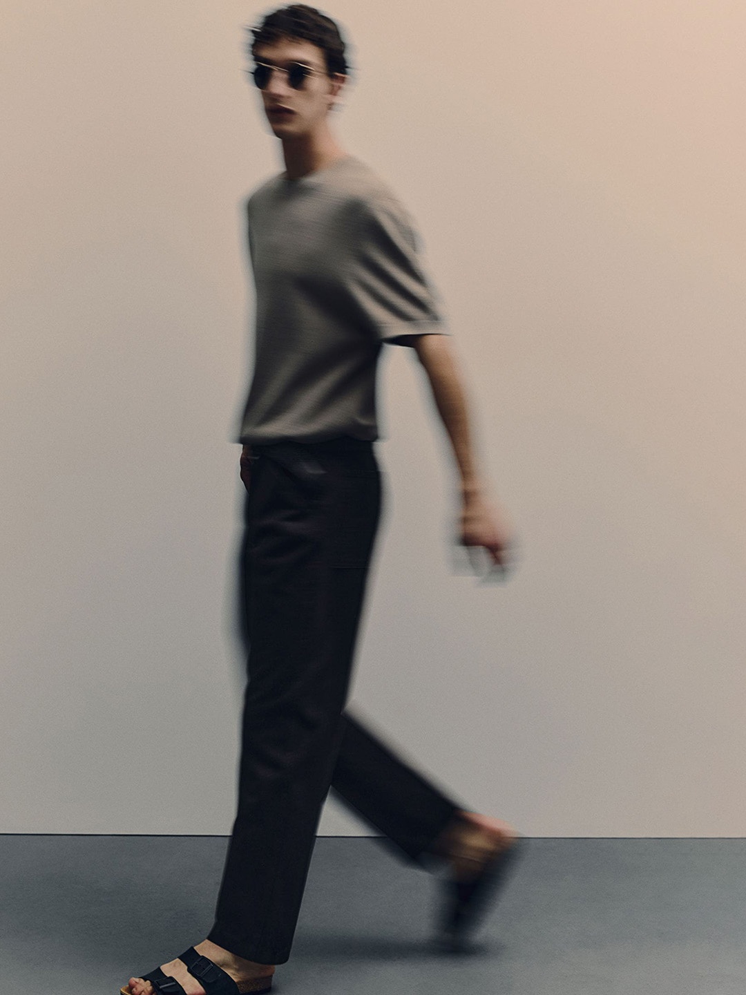 

H&M Regular Fit Worker Trousers, Navy blue